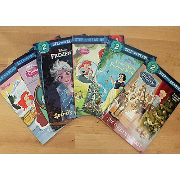Set of 6 Disney Princess Step Into Reading Paperback Children's Books - Picture 1 of 2